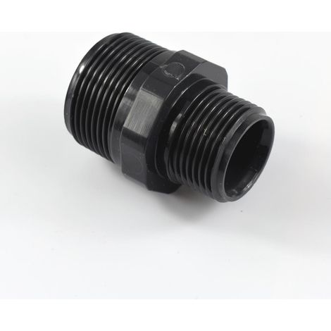 PVC Fittings, Reduzier Doppelnippel AG 3/4" x 1/2" (1/3)