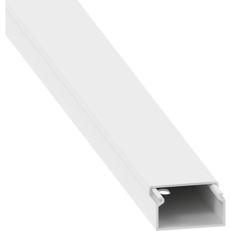 GGK - Moulure électrique blanche 15 x 30 pré perforée - Longueur 1,25m