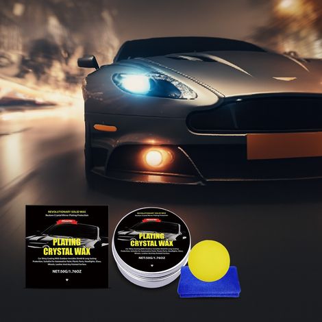 Car care wax kit - Body protection, scratch care, anti-scratch and wear resistance, suitable for all car models -- 50g + 1 cloth + 1 sponge -- BIEMMEDUE (1/5)