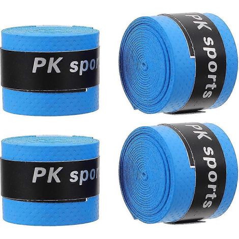 Lot de 4 bandes adhésives pour baguettes de batterie, grips et revêtements antidérapants.-3x3x2.5cm-Blue