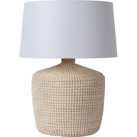 Lampada tavolo Ambala Lucide E27 48cm erba marina crema (1/4)