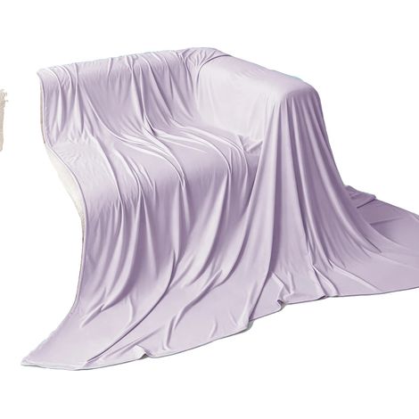 Couverture rafraîchissante, design léger, confort polyvalent, 120x200cm, VIOLET (1/2)