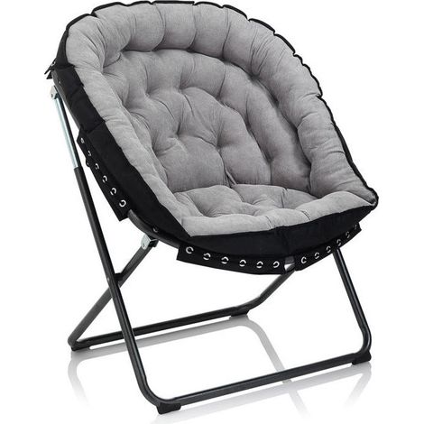 Poltrona Imbottita 77x70x92 cm in Velluto Grigio Chiaro (1/3)