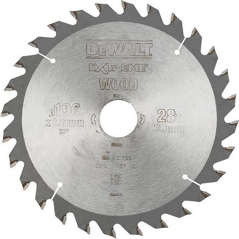 Hoja de sierra circular portátil DEWALT Extreme Workshop 184x16mm