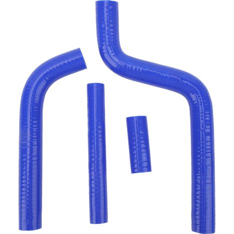 4-teiliger Motorrad-Kühlerschlauch, dickwandig, hochtemperaturbeständiges Silikon, Kühlmittelschlauch für YZ125 1996–2001, blau (1/5)