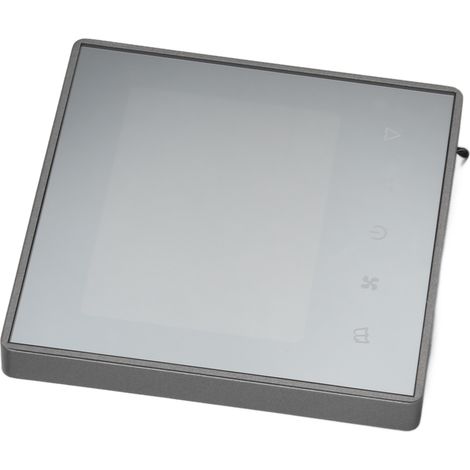 Thermostat numérique tactile LCD intelligent avec contrôleur de température pour climatisation, idéal pour la maison et l'hôtel (AC220V, gris).
