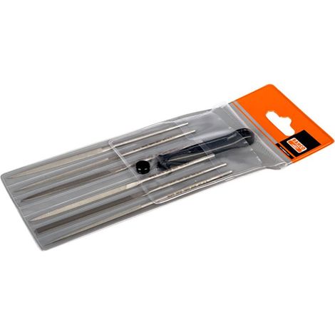 Set di Lime a Filo Bahco 6 Pezzi Argento 140 mm