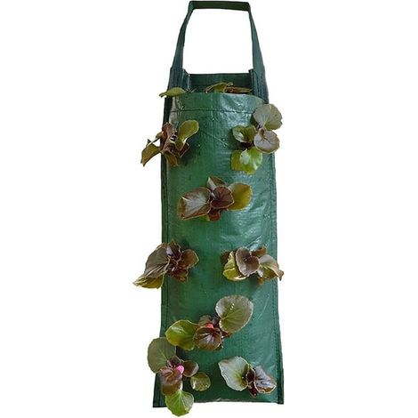 Sac De Plantation De Fraises, Jardinière De Fraises Suspendue, Sacs De Jardinière Suspendus Respirants Multi-Trous (1/5)