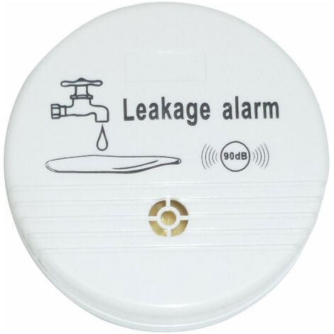 Capteur D'alarme De Fuite d'eau, Alerte De Fuite À Piles, Détecteur d'eau 90dB pour sous-Sols, Salles De Bains, Buanderies, Cuisines, Garages Et Zones De Bureau (, Lot De 2) (1/5)