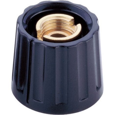 Mentor 332.6 332.6 Drehknopf mit Zeiger Schwarz (Ø x H) 20 mm x 15 mm 1 St.