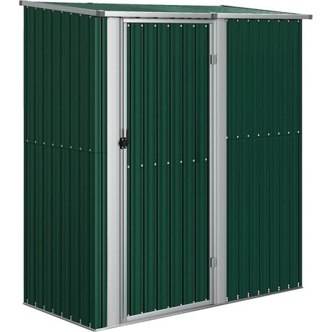 Maison Exclusive - Caseta de jardín verde 180,5x97x209,5 cm acero (1/5)
