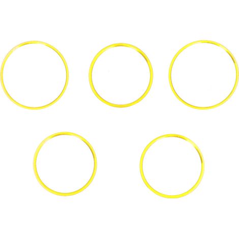 Anello di fissaggio per bocchetta dell'aria, 5 pezzi di finitura per bocchetta dell'aria condizionata, ricambio per Mercedes Benz Classe CLA GLA 2013-2018 per automobile (Giallo Oro) (1/5)