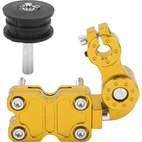 Tendeur de chaîne moto automatique universel pour quad tout-terrain et moto cross (Jaune) (1/5)