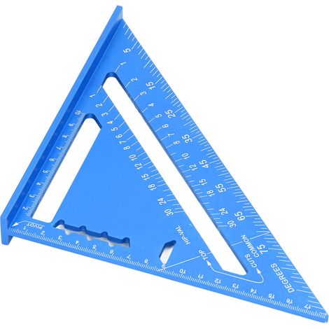 Équerre bois alu procédé électrophorèse gravure laser double face 45° 90° 18,5x26cm 1 pièce (1/5)