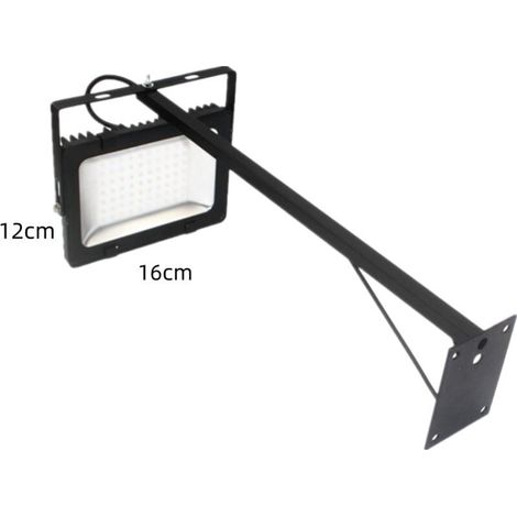 Eclairage enseigne - Projecteurs LED 20W extérieur pour Façades magasin - 50cm - Installation latérale - Noir (1/4)