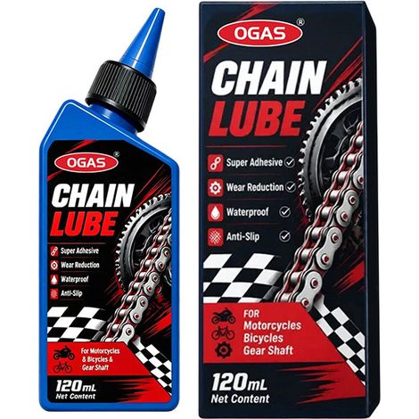 AUTOGO chain lubricant for bicycles, motorcycles and mopeds rust and dust protection/care product for motorcycles. (1/5)