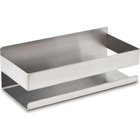 Etagere salle de bain pour shampoing et gel douche Rangement douche chromé Etagere douche sans perage Support douche à ventouse Porte savon douche argenté (1/5)