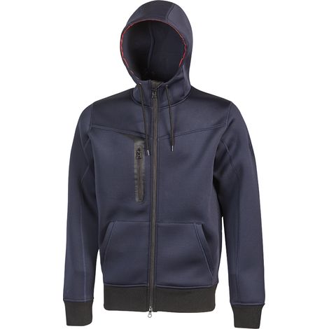 Felpa Full Zip con Cappuccio Performance Tasty Deep Blue U-POWER - Taglia S