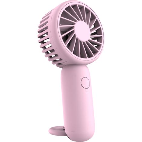 Xanlite – Mini ventilateur nomade rose rechargeable 3 vitesses – Alimentation par USB – Pour espaces confinés – MVRR (1/5)