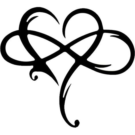 coeur infini acier mural,décoration murale en métal,Signe de Coeur Infini en métal,fer forgé décoration,Personnalisé Art Décor de Mur,Décoration murale en métal -Décoration d'intérieur (Moyen) (1/5)