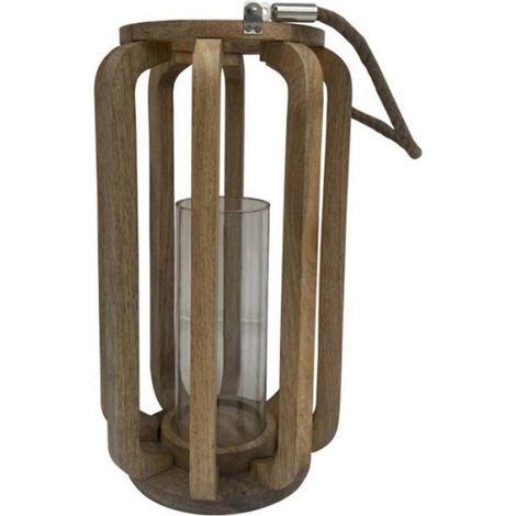 Bougeoir en verre pour ambiance élégante et naturelle - Verre naturel transparent