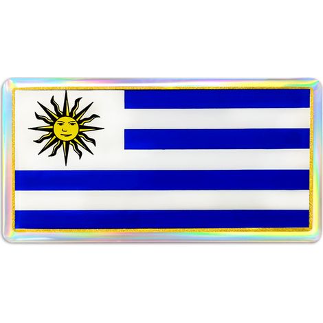 3D Sticker Bandiera Uruguay