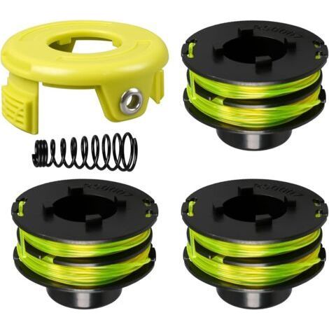 ALLIANDISBobine de fil de rechange pour débroussailleuse Ryobi RAC118 RLT3525S, 1,2 mm x 8,4 m avec couvercle et ressort (3+1+1) (1/5)