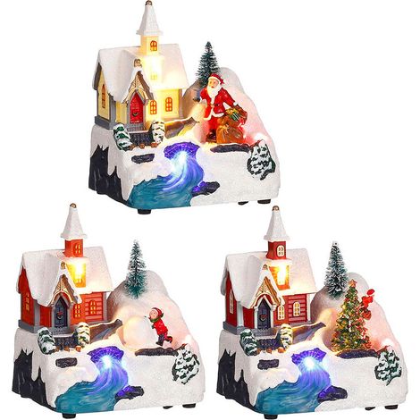 Scène de noël d'église modèles assortis (1/3)