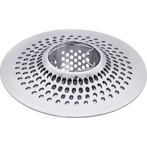 Filtre à cheveux pour baignoire et douche en acier inoxydable-φ11.5cm Bonde de douche (1/4)