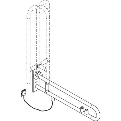 HEWI 801.50B520 99 Poignée SK, rotative, mate, version E (1/2)