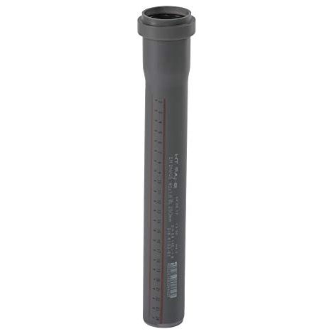 Ostendorf HTsafe - Tubo HT con manicotto, DN 40 mm, 250 mm, colore: Grigio