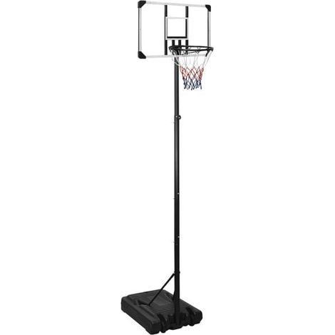 Panier de basket transparent, 280-350 cm, en polycarbonate.