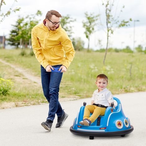 Autos tamponneuses pour enfants, rotation à 360°, pour les 3-5 ans, avec télécommande, musique, bleues (1/5)