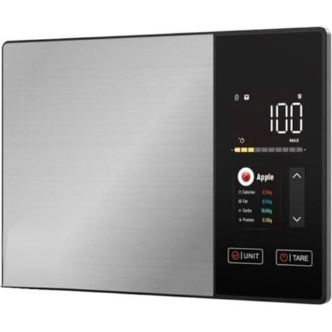 Balance de cuisine en acier inoxydable de 5 kg, calcule le poids, les calories, les protéines, les lipides et les glucides, pour une cuisine saine. (1/5)