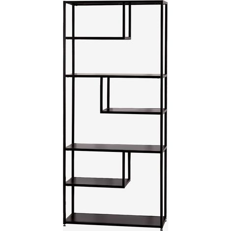 SKLUM Bücherregal aus Thura-Stahl Schwarz Carbon                                   (1/5)