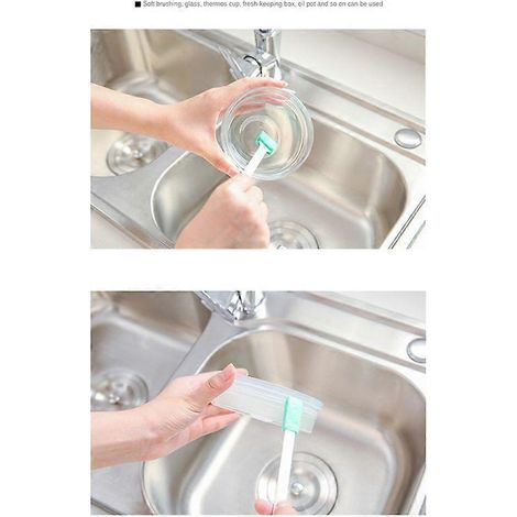 Lot de 16 brosses de nettoyage pour bouteilles et petits trous de placards de cuisine (1/5)