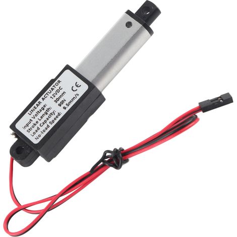 Mini-Linearantrieb mit Endschalter zum Selbstbau, inklusive Montagehalterung, 12 V DC. Hub: 30 mm, Schubkraft: 90 N, Geschwindigkeit: 9,5 mm/s. (1/5)