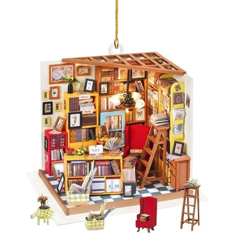 Décoration Arbre De Noël - Pendentif Acrylique en Forme de Livre - Pour Intérieur Extérieur - Décor de Ferme Rustique - Lot de 1 (1/5)