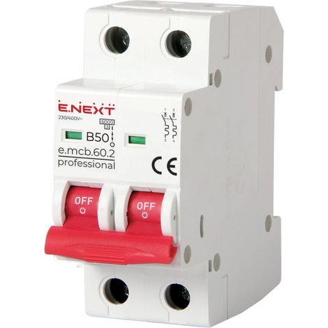E.NEXT p041022 Sicherungsautomat PRO 2P B 50A 6kA 230/400V AC