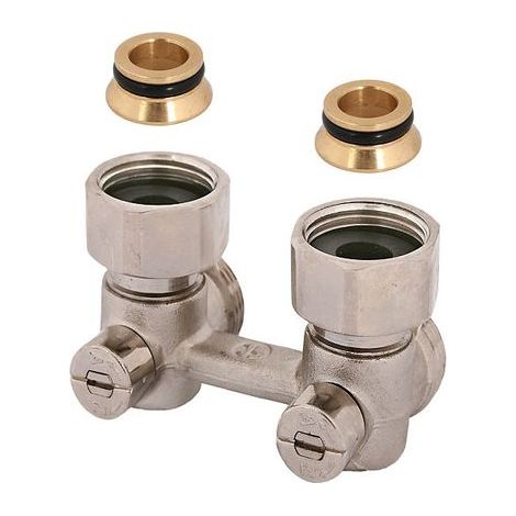 JS ANSCHLUSSARM.F.KOMPAKT-HK,ECKF 2ROHRSYS.,KONUS,DN15,UE-MU3/4",NI