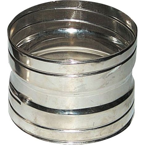 Manicotto di giunzione ø 80 mm per tubo flessibile in acciaio e alluminio - Giunto tubo flessibile / tubo flessibile 00000051400