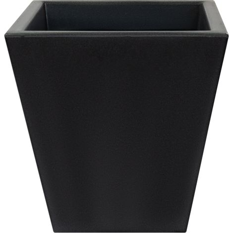 WellHome MACETERO DE POLIETILENO POR ROTOMOLDEO COLOR ANTRACITA 40X40 CM (1/5)