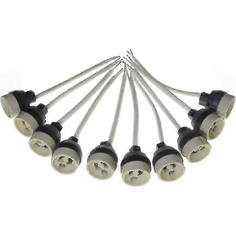Lot de 10 douilles GU10 pour ampoules LED encastrées et spots. (1/4)