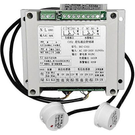 Contrôleur intelligent de niveau de liquide haut et bas avec 2 modules de capteurs sans contact pour le contrôle automatique du niveau d'eau. (1/5)