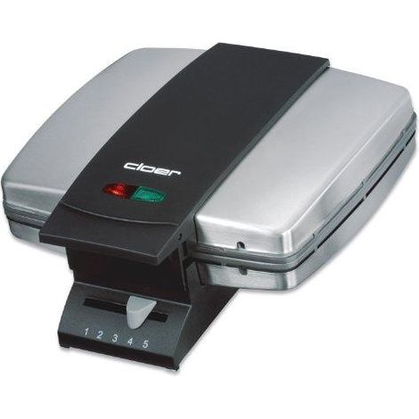 Cloer 1445 Gofrera Negra 930 W Acero Inoxidable