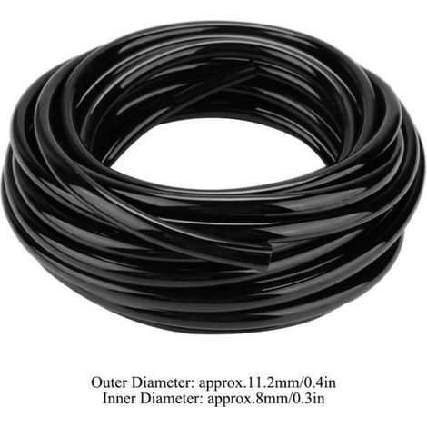 Tuyau D'eau - Pvc - 10 M - Pour Irrigation Goutte A Goutte Et Microjets - Noir (1/4)