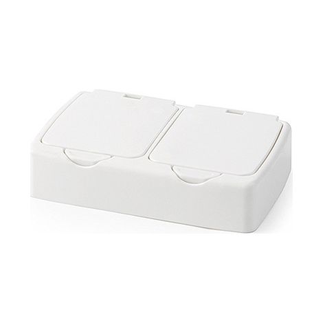 Boîte de rangement de bijoux à bouton-poussoir Simple pour petits objets, boîte de rangement de perles de beauté, tiroir de bureau, rangement de cotons-tiges divers (1/5)