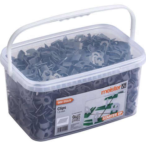 Fliesenclips 900 Stück 1,5 mm für 7 bis 15 mm MEISTER (1/5)
