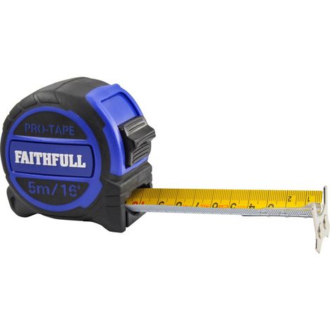 Mètre ruban Faithfull Pro 5 m/16 pi Multicolore