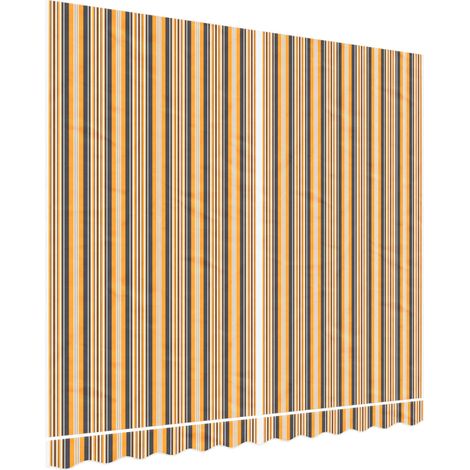 Awning Replacement Fabric Orange and Black 3x2.5 m Polyester vidaXL (1/5)